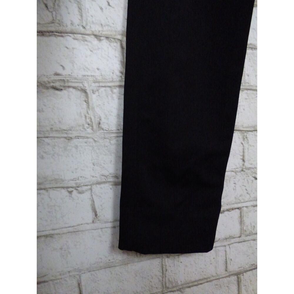 $300 Pink Tartan Black Structured Knit Seamed Trouser Pants Split Hem 4 NEW - Picture 12 of 16